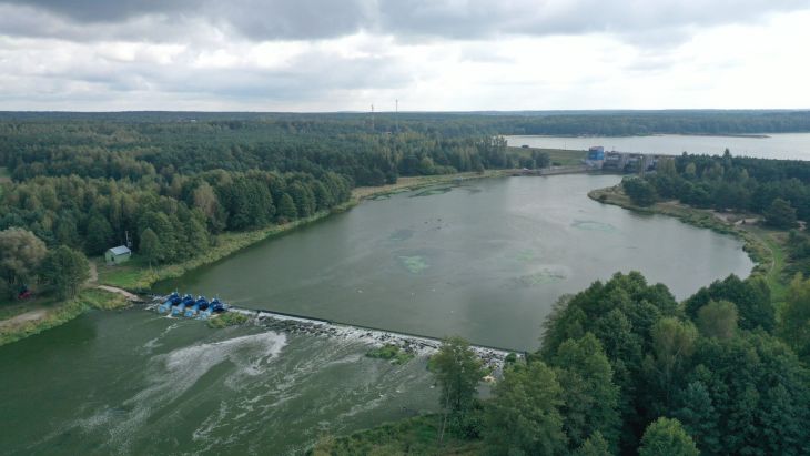 Zapora zbiornika wodnego Sulejów. Fot. Wody Polskie